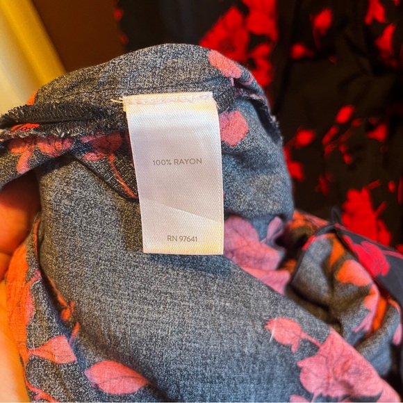 J. Jill Blue and Red Floral Maxi Dress - Picture 5 of 5